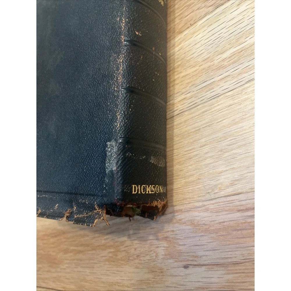 Holy Bible New Analytical‎ Indexed Edition Dickson 1931 King James Vtg Leather